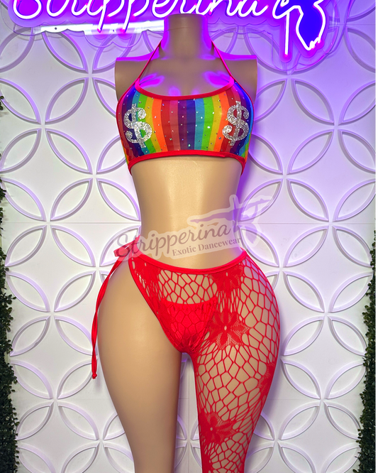 Rainbow Money Pant Set