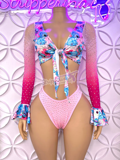 Front Tie Crop 2 Pcs (Ohana) Small