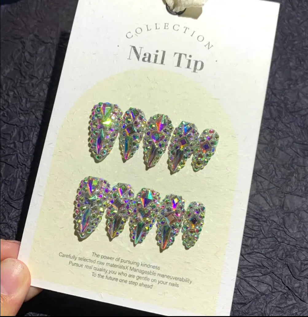 Bling Queen Press On’s (Short Almond)