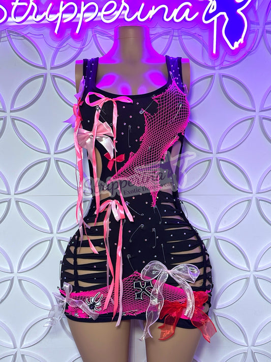 Novelty Dress (Black) Small