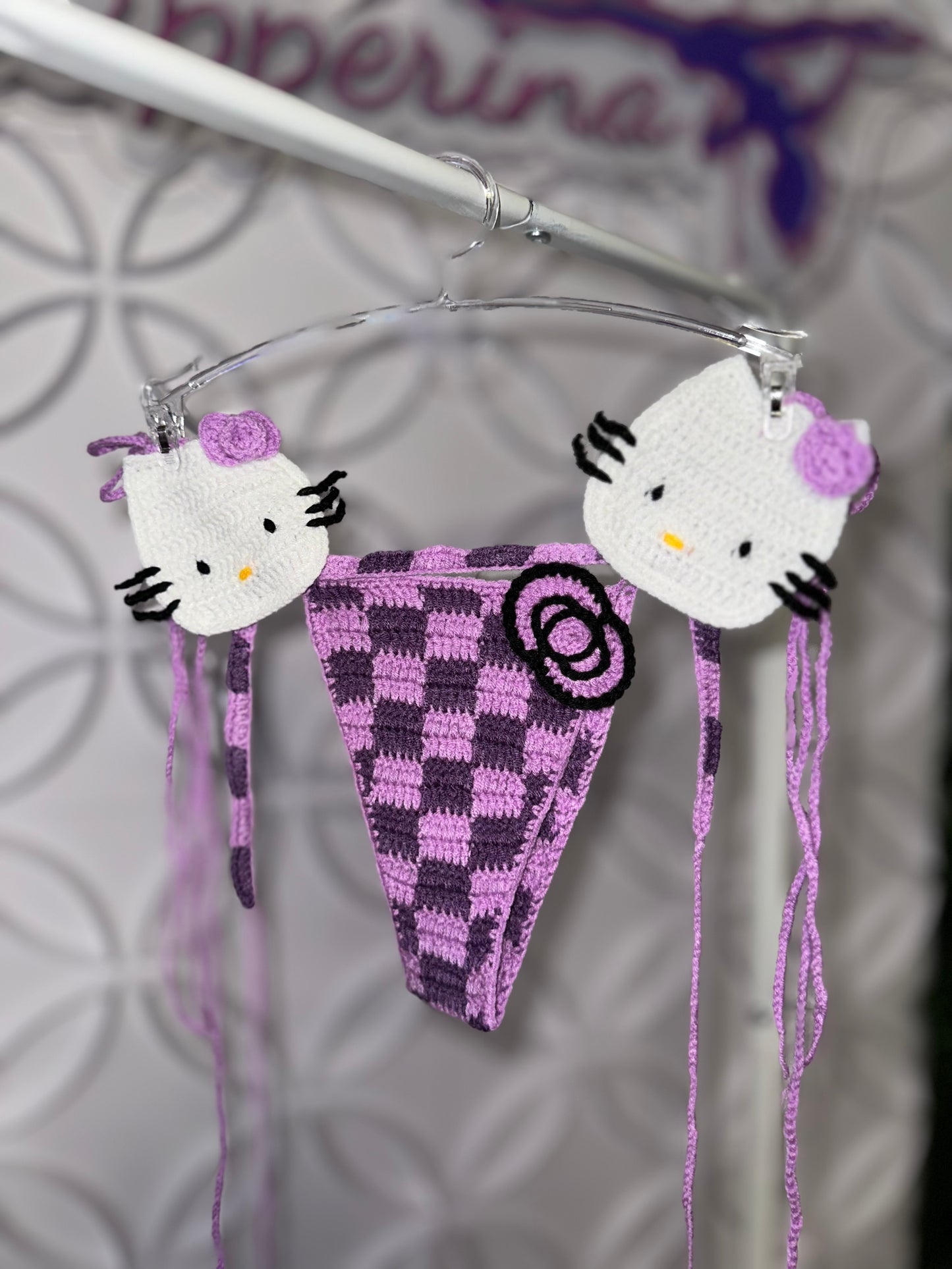 Croché Hello Kitty 2pcs