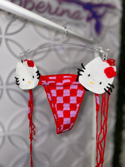 Croché Hello Kitty 2pcs